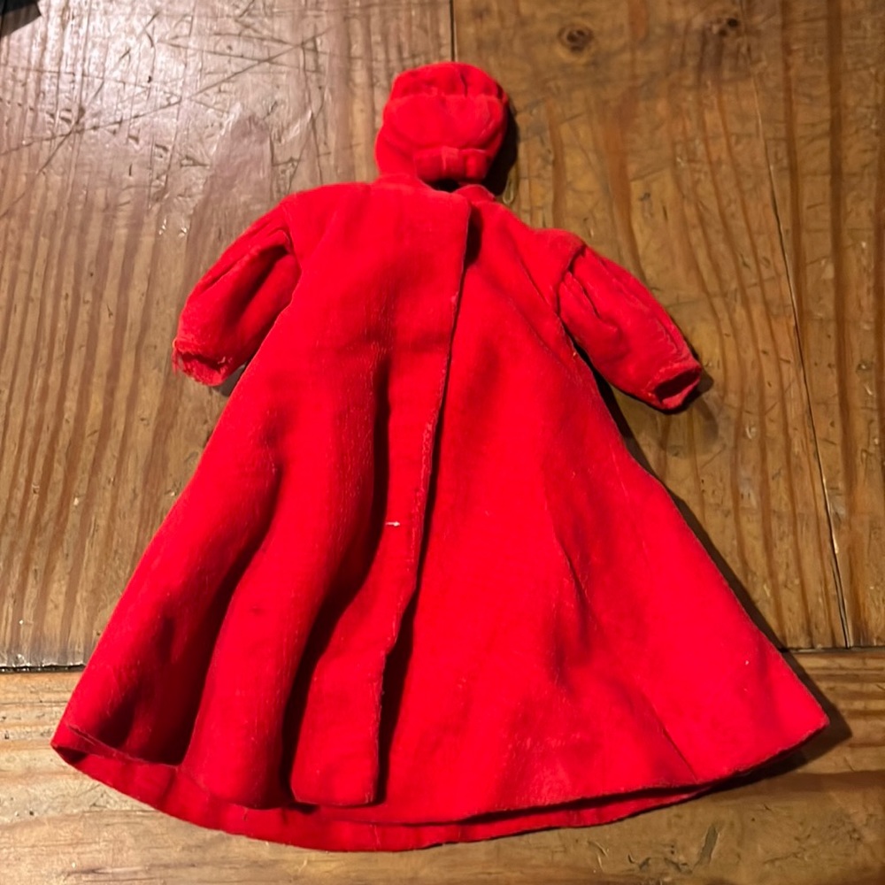 Barbie Red Velveteen Coat & Hat